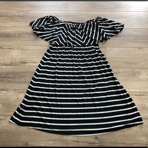 BOGO 50% SALE! Black and White Striped Dress